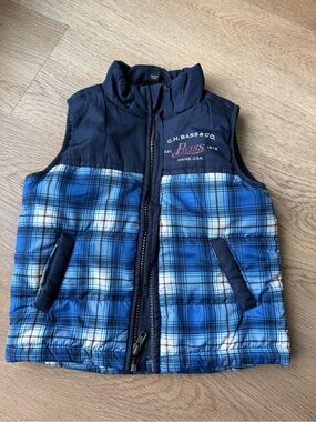 G.H. Bass & Co. Puffer Vest 2T | Toddler Boy Plaid Winter Vest